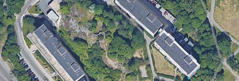 Flygkarta över Västra vägen 3-5.