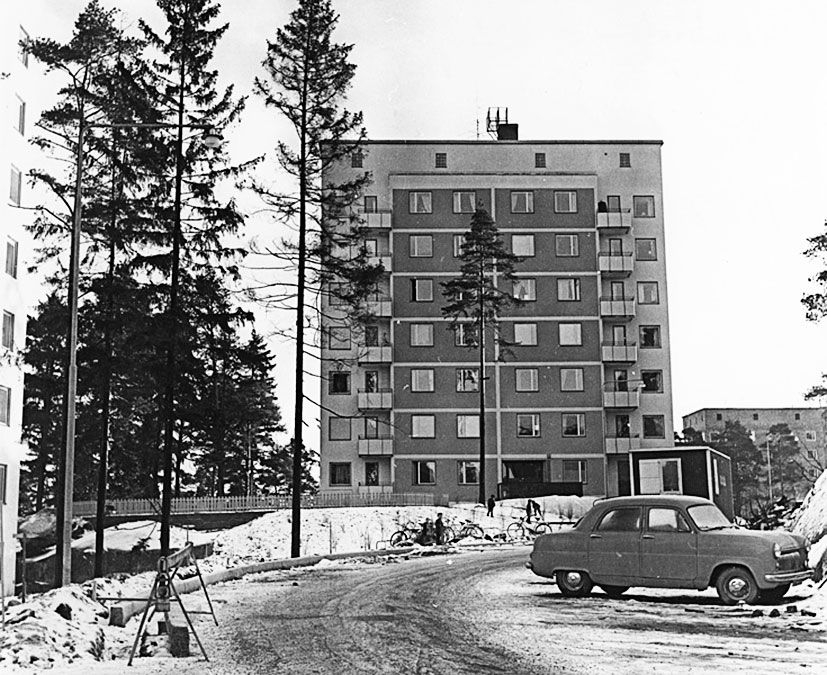 Signalistens hus i Ritorp på 1950-talet.